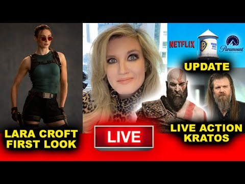 First Look Sophie Turner Lara Croft, Ryan Hurst Kratos Live Action, Warner Bros Paramount Update