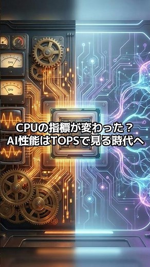 【PC雑学】CPUの指標が変わった？AI性能はTOPSで見る時代へ #IT解説 #CPU #AI性能