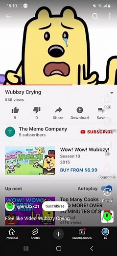 Wubbzy Crying