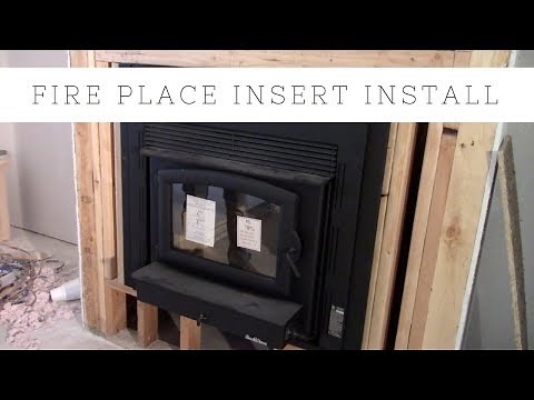 MONEY SAVER! How To Install A Fire Place Insert For Burning Wood