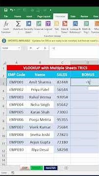 VLOOKUP Between Two Sheets in Excel | Advanced Excel Training#vlookup