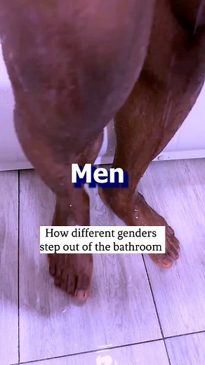 How different genders step out of the bathroom 😂 | David Jones David