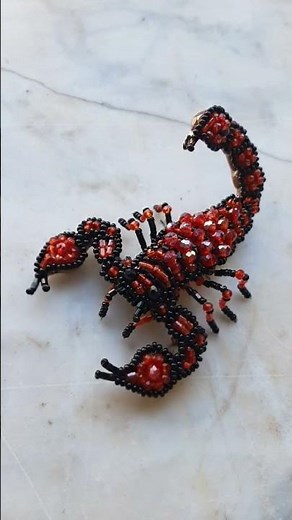Beaded Scorpion Brooch🦂Full Tutorial on my channel🦂