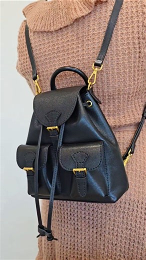 I made a leather backpack with POPSEWING DIY Kit!