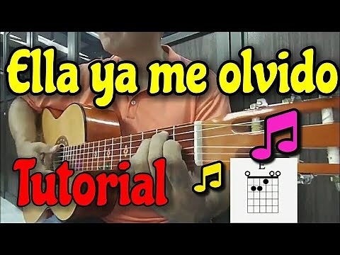 ELLA YA ME OLVIDO -TUTORIAL EN GUITARRA - Leonardo Favio