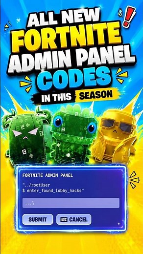 HOW TO GET ALL *SECRET* ADMIN PANEL CODES in Fortnite NOW! 🚨 #fortnite #shorts
