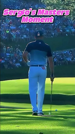 Masters 2017: Sergio Par-5 #15 Sets Up EAGLE 🔥⛳️ #golf #shorts