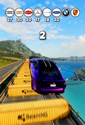 Cars VS 30 Containers 🚗 #beamngdrive #beamng #gaming #cars #cartest