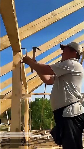 Reinforcing Wooden Frame Structure | Installing Steel Brackets for Structural Strength