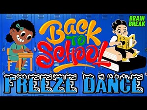 BACK TO SCHOOL FREEZE DANCE. WOULD YOU RATHER BRAIN BREAK EXERCISE FOR KIDS. FIRST DAY OF SCHOOL