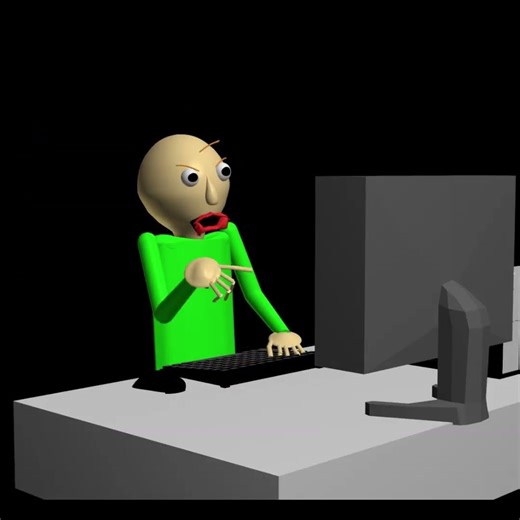 Blender Baldi Test ep1: Baldi Using Adobe Media Encoder