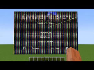how to make rgb screen in minecraft