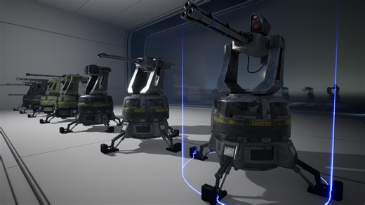 Interactable Modular Turrets by ConstructGames