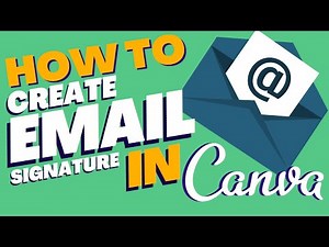 How to create email signature in Canva - Great for personal or work emails!