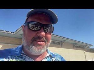 Softwashing a barrel tile roof