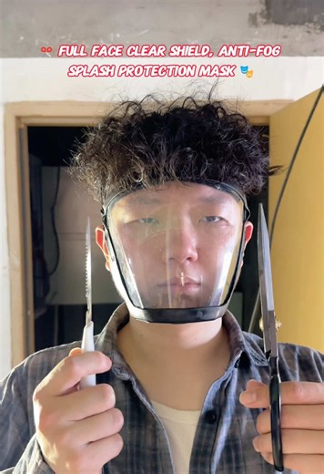 Full Face Clear Shield - Anti-fog Splash Protection Mask #WeeklyDeals #tiktokshop #tiktokmademebuyit #mask #safety