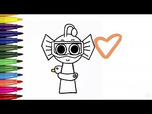 How to draw a Bailey and Pinki/Sprunki