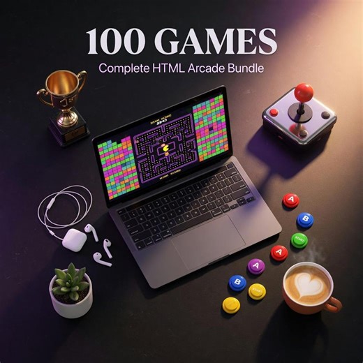 100 HTML5 Browser Games Bundle | Instant Download | No Install | Arcade Game Pack - Etsy