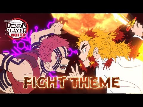 DEMON SLAYER MOVIE: RENGOKU VS AKAZA FIGHT THEME | MUGEN TRAIN OST l KIMETSU NO YAIBA