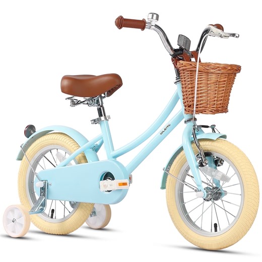 Glerc Little Molly 12 inch Kids Girls Bike for1 2-4 Years Old Child and Toddler,gifts,Blue