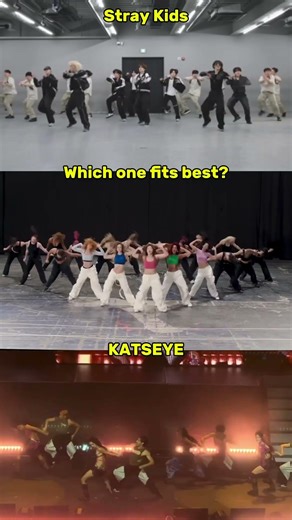 KATSEYE vs STRAY KIDS: Which fits best? #kpop #shorts #fypシ #viral #dance #katseye #straykids #fyp