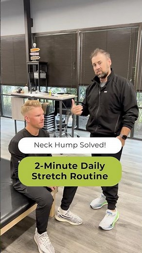 Neck Hump Solved! 2-Minute Daily Stretch Routine #techneck