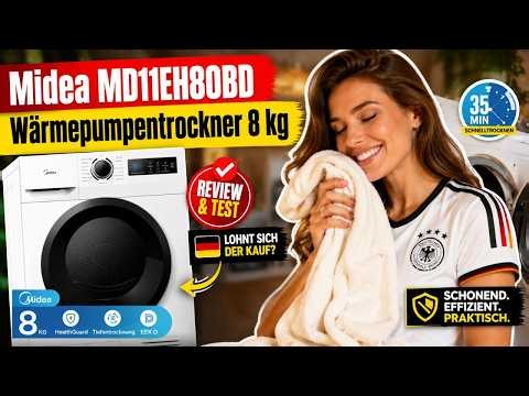 Midea MD11EH80BD Heat Pump Tumble Dryer 8 kg: Is It Worth Buying? Review & Test