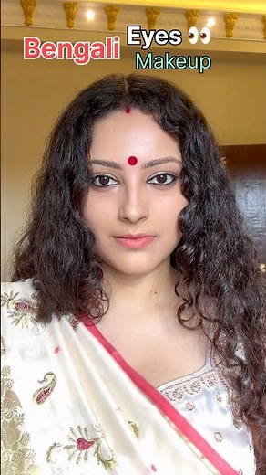 Simple Bengali Kajal Makeup Look 🤍❤️ #bengalikajal #kajal #bengaligirlvlogger