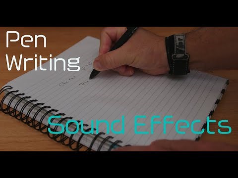 Pen writing SOUND EFFECT in ((STEREO))