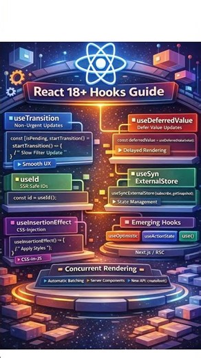 ReactJS 18 Hooks Explanation #smart_techies_hub #react18 #reacthooks #react #reactinterview