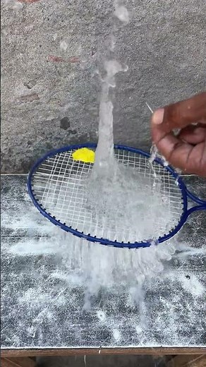 Satisfying Water Balloon vs Racket Impact 💦🎈 #OddlySatisfying #SlowMo #Shorts