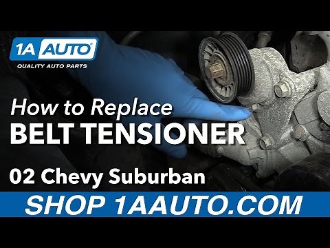 How to Replace Serpentine Belt Tensioner 02-06 Chevy Suburban 1500 V8 5.3L