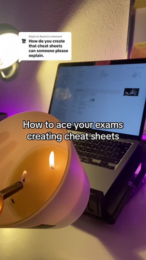 Replying to @Basira it’s that easy, this is how you can easily create and use a cheat sheet to get an overview of everything you didn’t memorize well 1-2 days before your exam 🤝 #alevelrevision #academicweapon #studytok #backtoschool #cheatsheets