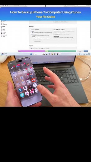 How to Backup iPhone to Computer Using iTunes 2026 – Full Step-by-Step Guide! 📱💻 Save photos, apps & data locally (no iCloud space needed). Works on Windows PC & older Macs. Encrypt for extra security! Comment your iPhone model if it worked 👇 Save this tutorial NOW! #iPhoneBackup #iTunesBackup #AppleTips #TechTips #iPhoneTutorial