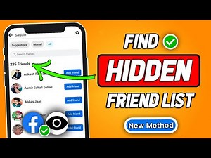How To Find Facebook Hidden Friend List (New Method) - Can You See Who Is In The Hidden Friend List?