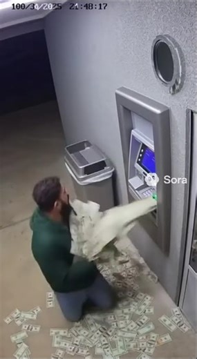 atm machine is going to make me rich 🤑#sora