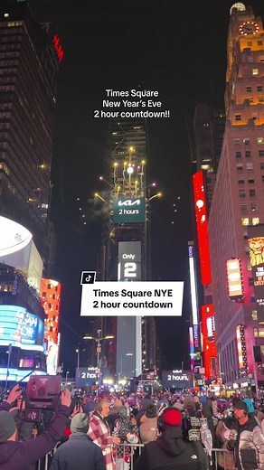 Times Square New Year’s Eve 2024 official 2 hour countdown! #timessquareballdrop #newyearseveball #timessquare2024