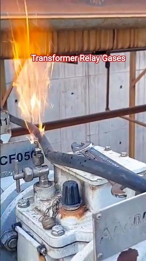 Transformer Gas Operated Relay Fire Gases Release In Transformer #machine #youtube #video #shorts