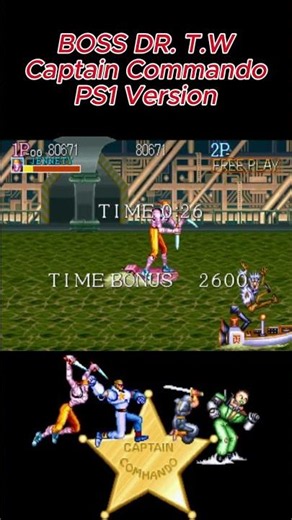 Boss DR. T.W Captain Commando PS1 version #retrogaming