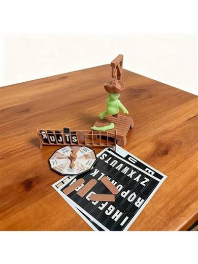 Hangman Word Game With Magnetic Letter Tiles & Spanish/English Cards - Family Party Board Game For S &, Vocabulary Builder, Spinning Wheel-Like Mechanic, Plastic Hanging For Man Game For Spanish & English Language Learning (Multiplayer | SHEIN