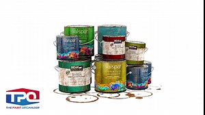 The Paint Organizer Can Holder — for Storage & Labeling, Tray That Protects Against Drips Rust Rings Painters Tool Professional DIY Home Improvement, 4 Pack (4PCKGAL)