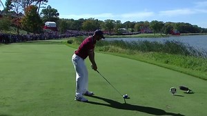 12K views · 109 reactions | It was just a 410-yard hole  ... Masters Champion Dustin Johnson made it look easy at Hazeltine in 2016. #FlashbackFriday | #GoUSA | Ryder Cup USA | Facebook