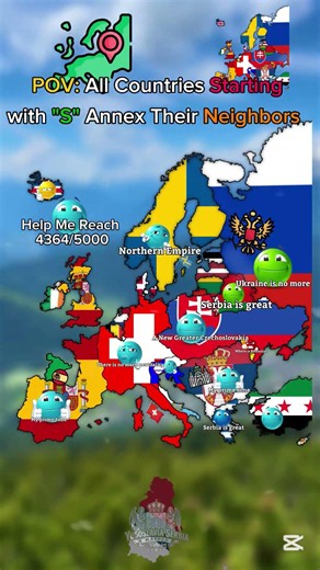 POV: All Countries Starting with "S" Annex Their Neighbors #geographythroughmaps #map #mapguide
