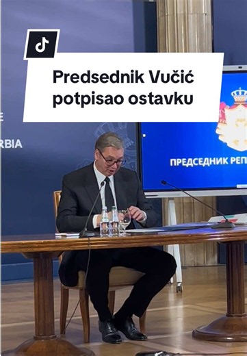 Predsednik Vučić potpisao ostavku #alo #alonovine #fypagee #aleksandarvucic