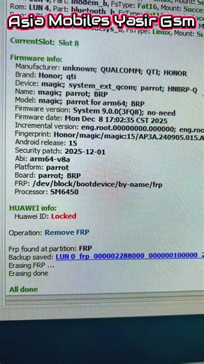 Honor x9c BRP-NX1 FRP and Huawei ID Removal Guide