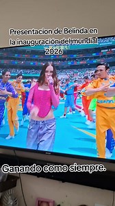 Belinda en la inauguración del Mundial 2026 en México