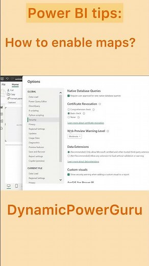 Power BI Tips: How to enable maps?