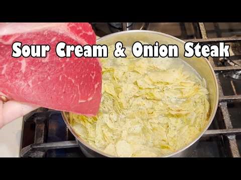 Steak Boiled In Sour Cream & Onion Chips
