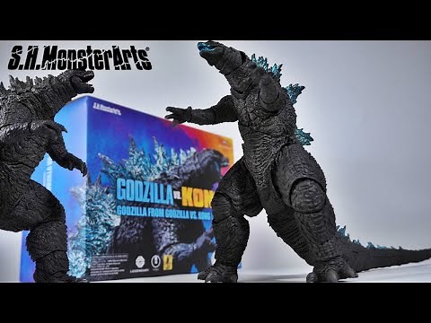 S.H.Monsterarts GODZILLA (2021) from GODZILLA VS. KONG (with Godzilla 2019) 고질라 VS 콩 몬스터아츠 피규어