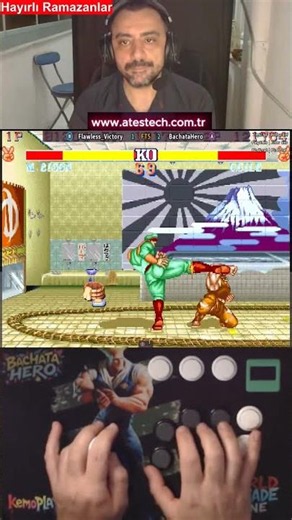 The Pressure Is Insane 😤🔥 Bison vs Guile #streetfighter #guile #bachatahero #online #mame32